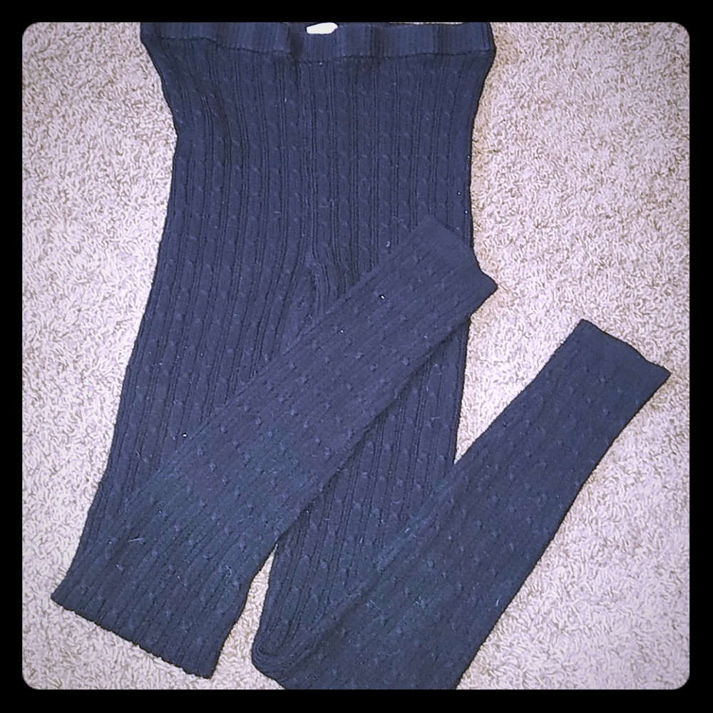 $7 or ☆5items for $25☆ Black footless tights